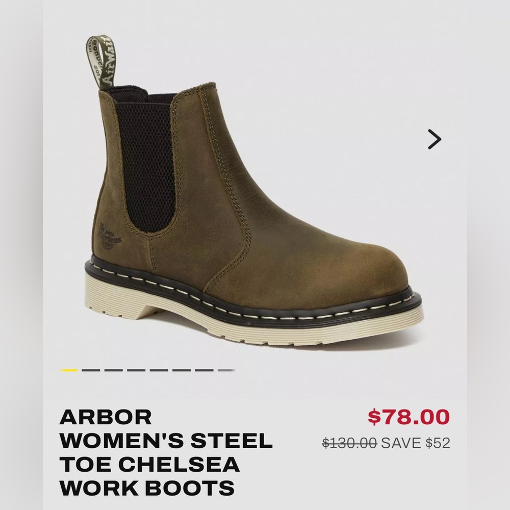 Dr Martens Arbor Women's Steel Toe Work Boots